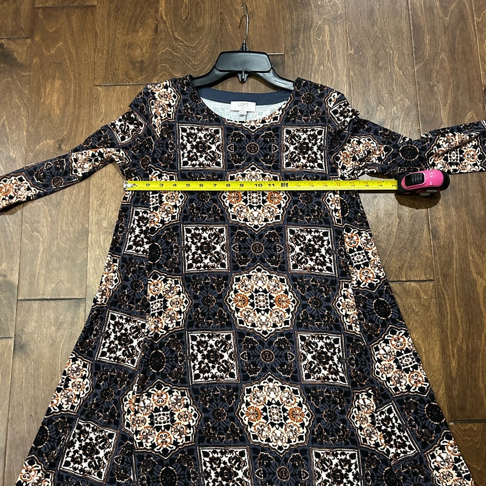 LOFT Multicolor Patterned Dress - Picture 4 of 6